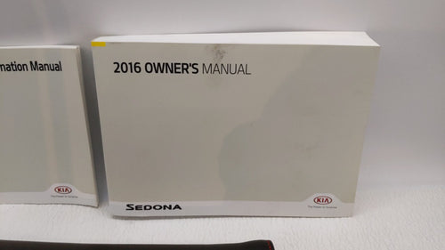 2016 Kia Sedona Owners Manual Book Guide OEM Used Auto Parts