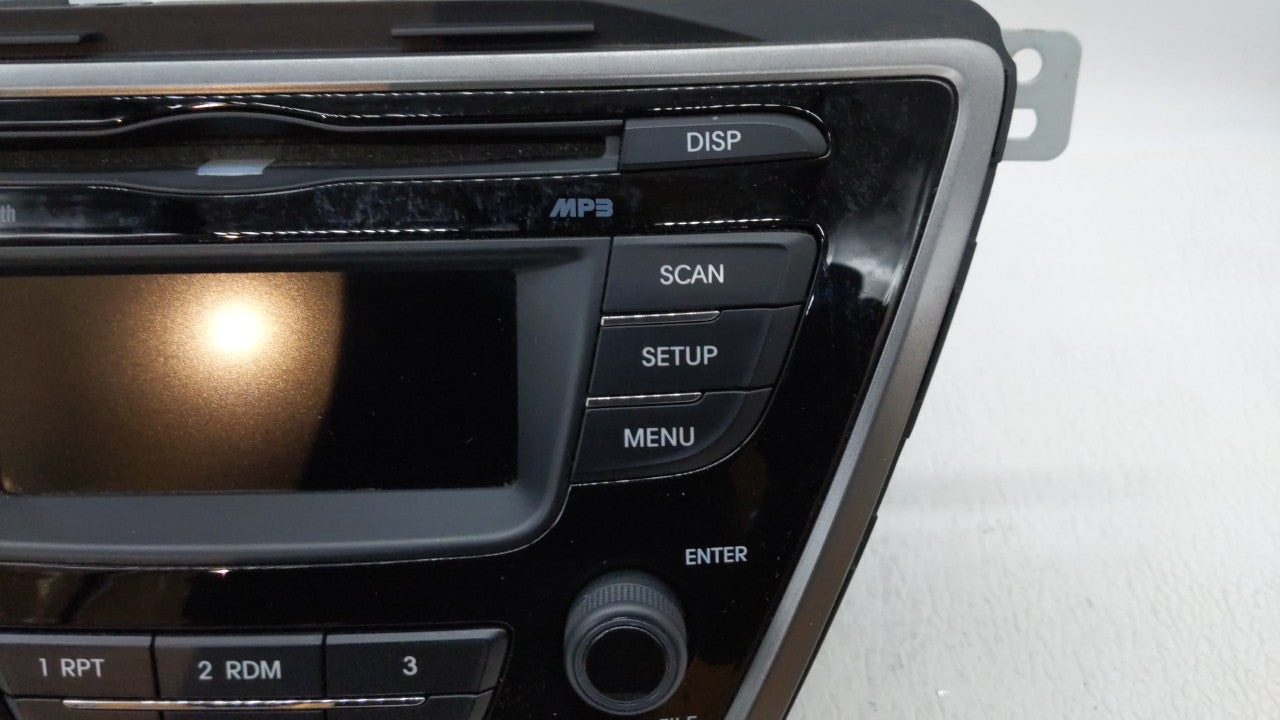 2013 Hyundai Elantra Radio AM FM Cd Player Receiver Replacement P/N:96170-3X165RA5 Fits OEM Used Auto Parts - Oemusedautoparts1.com