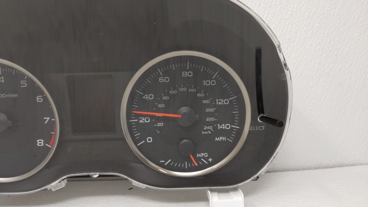 2015 Subaru Impreza Instrument Cluster Speedometer Gauges P/N:85004FJ160 Fits OEM Used Auto Parts - Oemusedautoparts1.com