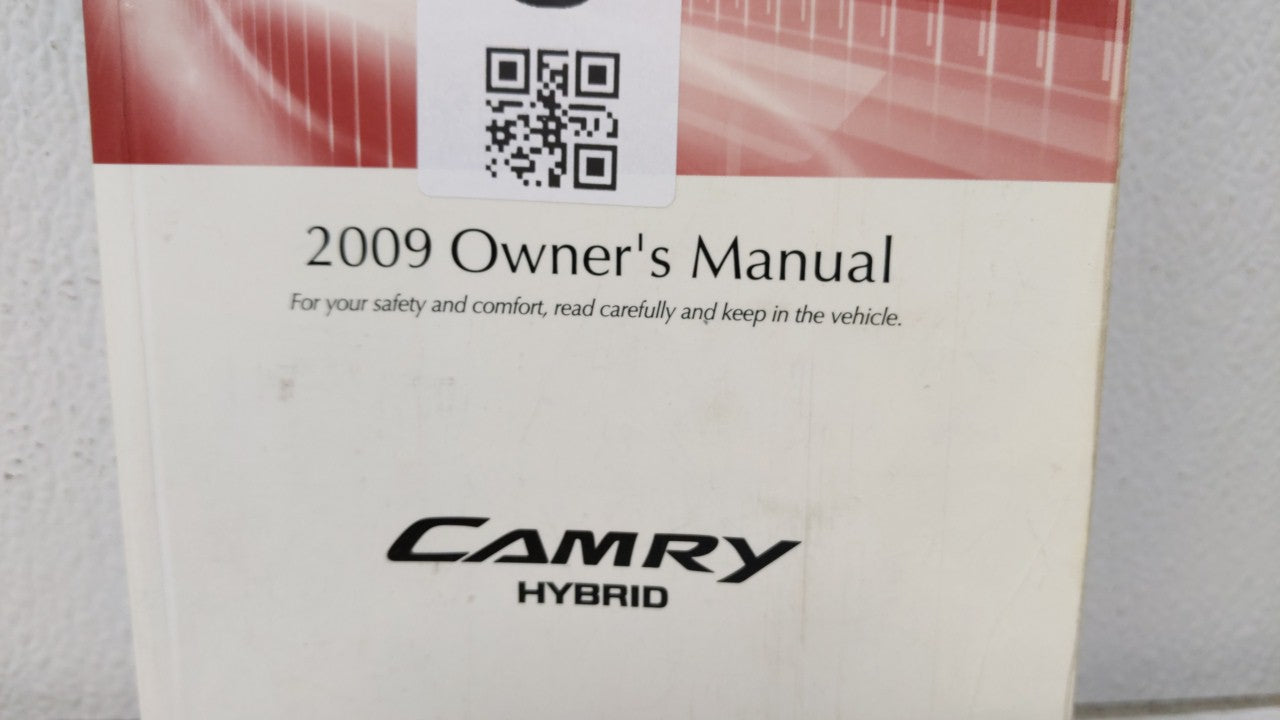 2009 Toyota Camry Owners Manual Book Guide OEM Used Auto Parts - Oemusedautoparts1.com