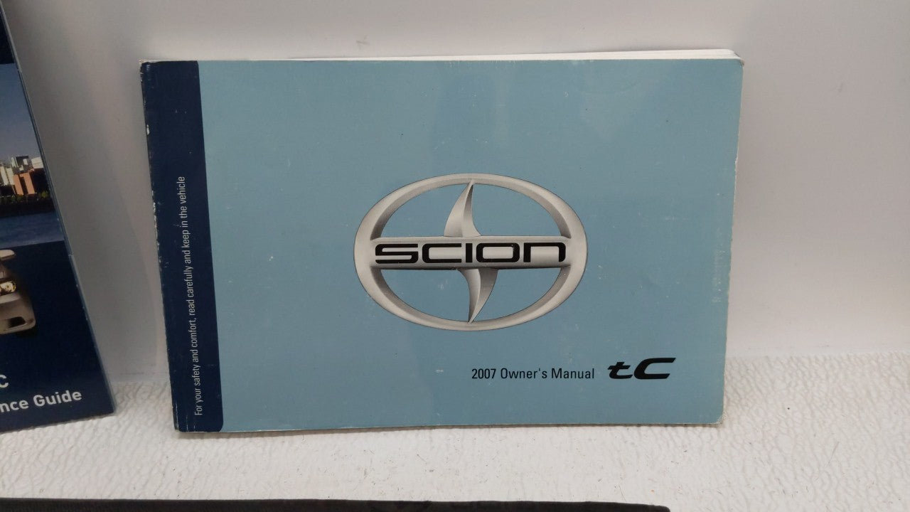 2007 Scion Tc Owners Manual Book Guide OEM Used Auto Parts - Oemusedautoparts1.com
