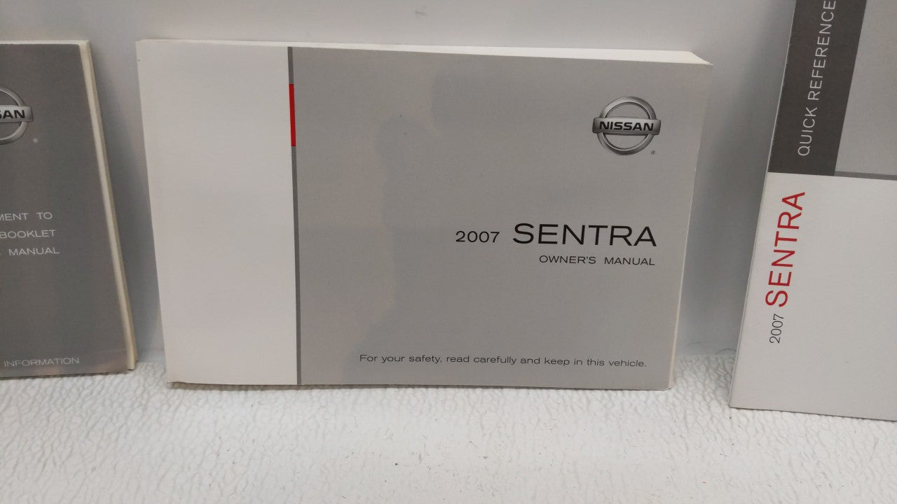 2007 Nissan Sentra Owners Manual Book Guide OEM Used Auto Parts - Oemusedautoparts1.com