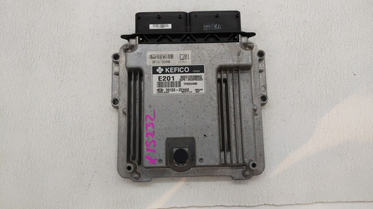 2014 Kia Soul PCM Engine Computer ECU ECM PCU OEM P/N:39133-2EHA0 Fits OEM Used Auto Parts - Oemusedautoparts1.com