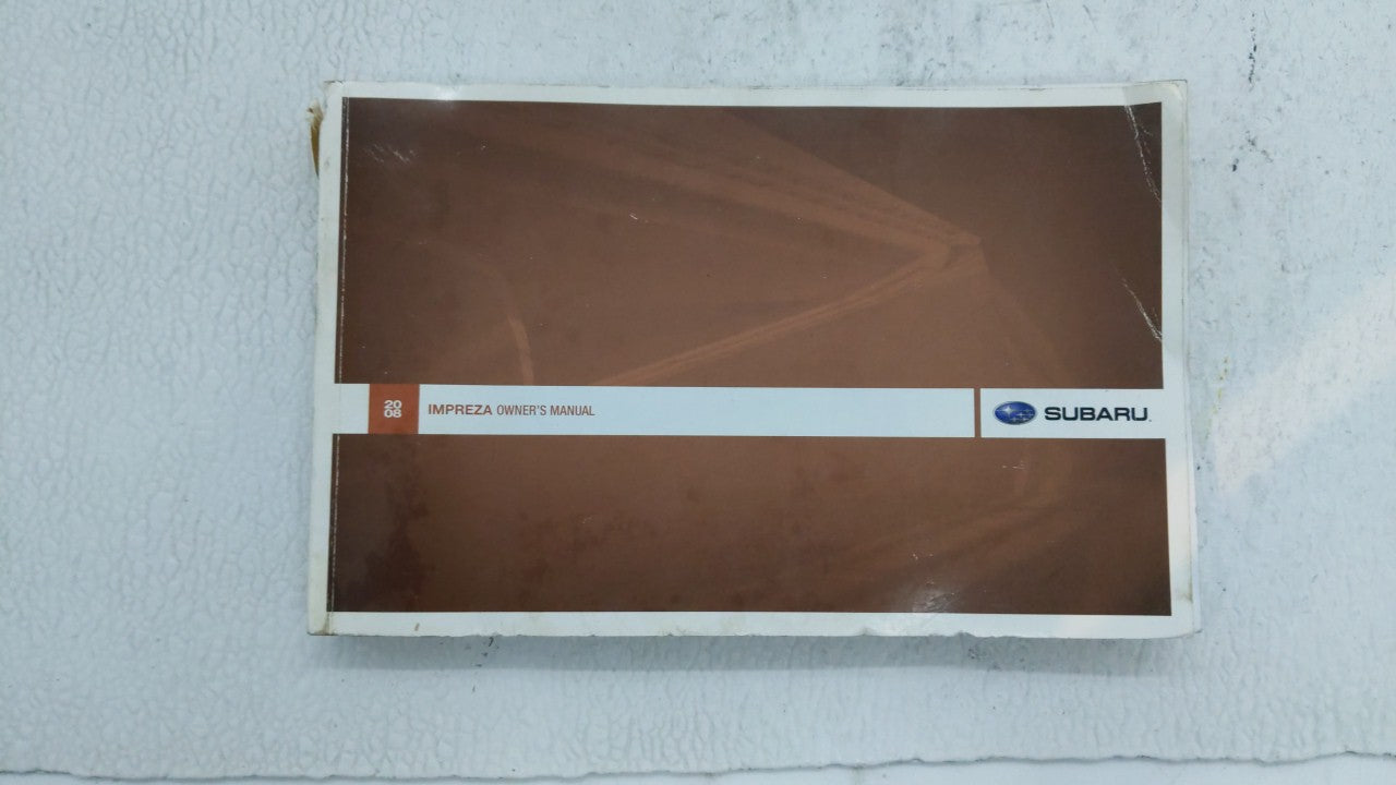 2008 Subaru Impreza Owners Manual Book Guide OEM Used Auto Parts - Oemusedautoparts1.com