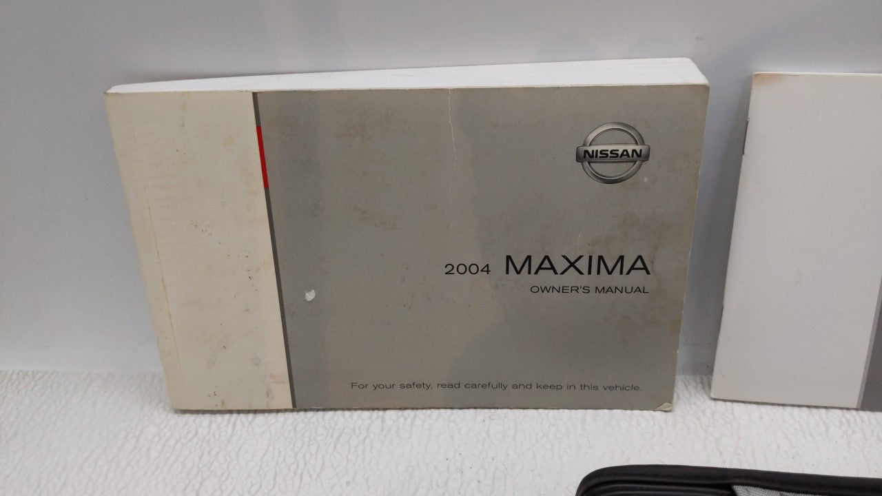 2004 Nissan Maxima Owners Manual Book Guide OEM Used Auto Parts - Oemusedautoparts1.com