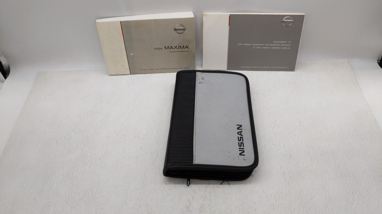 2004 Nissan Maxima Owners Manual Book Guide OEM Used Auto Parts - Oemusedautoparts1.com