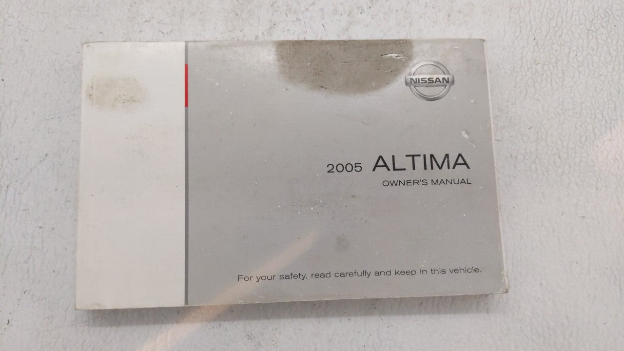 2005 Nissan Altima Owners Manual Book Guide OEM Used Auto Parts - Oemusedautoparts1.com