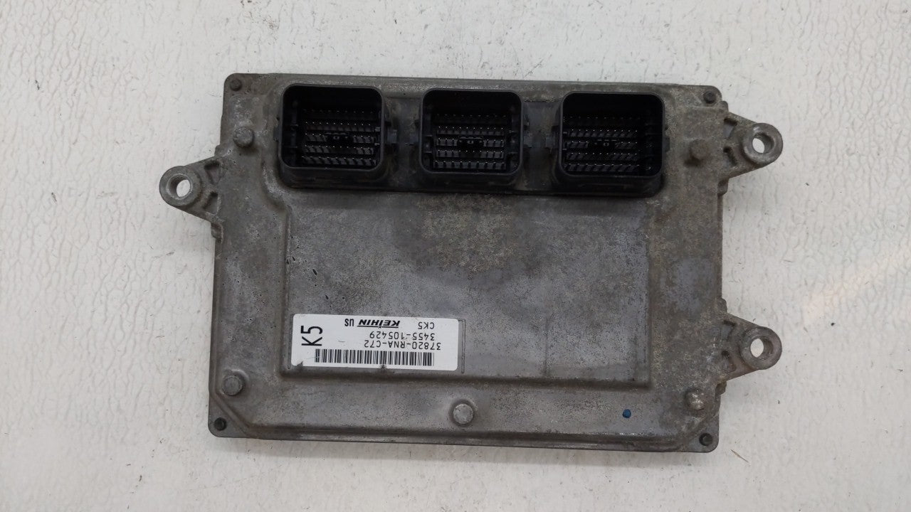 2009-2011 Honda Civic PCM Engine Computer ECU ECM PCU OEM P/N:37820-RNA-C72 Fits 2009 2010 2011 OEM Used Auto Parts - Oemusedautoparts1.com