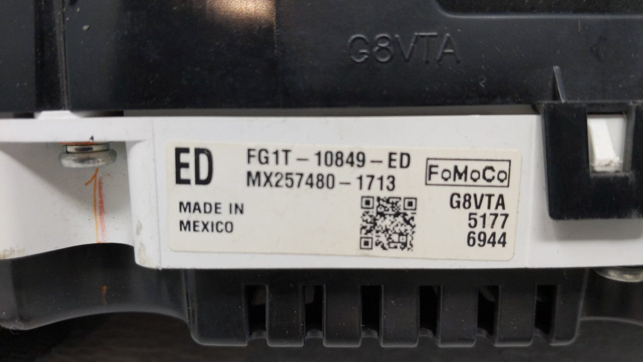 2015-2016 Ford Taurus Instrument Cluster Speedometer Gauges P/N:FG1T-10849-ED Fits 2015 2016 OEM Used Auto Parts - Oemusedautoparts1.com