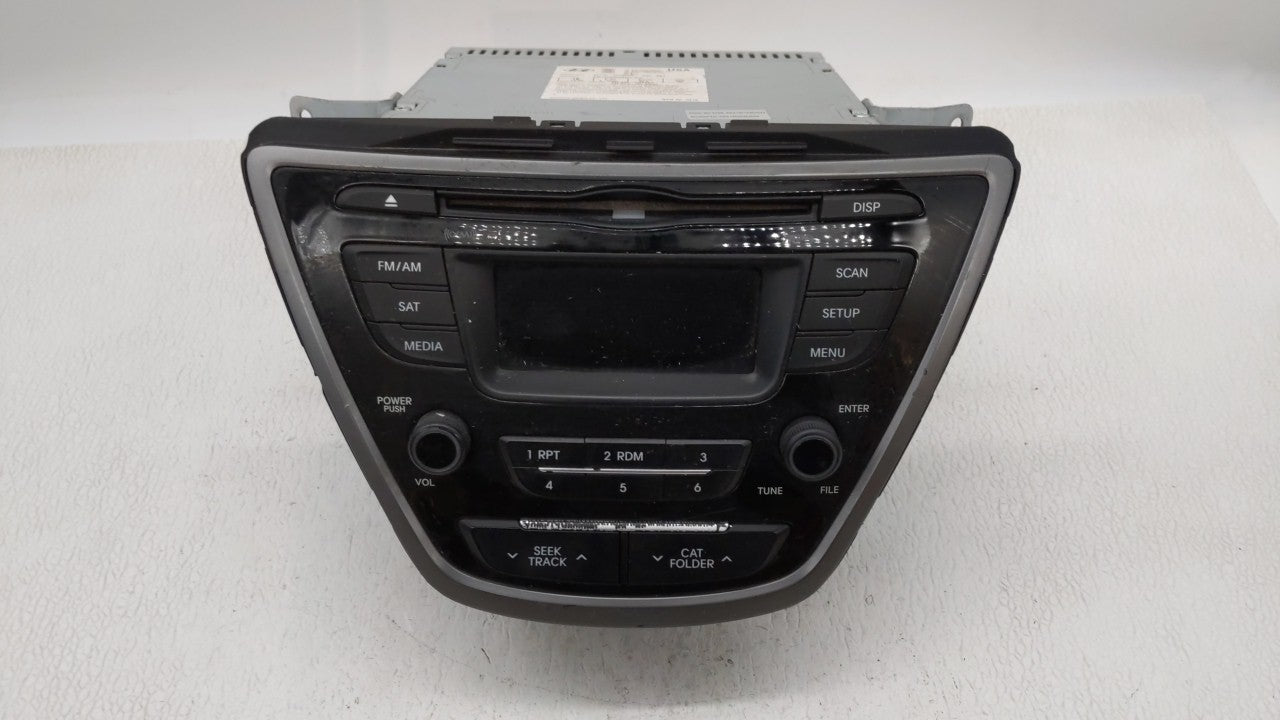 2014-2016 Hyundai Elantra Radio AM FM Cd Player Receiver Replacement P/N:96170-3X156GU Fits 2014 2015 2016 OEM Used Auto Parts - Oemusedautoparts1.com