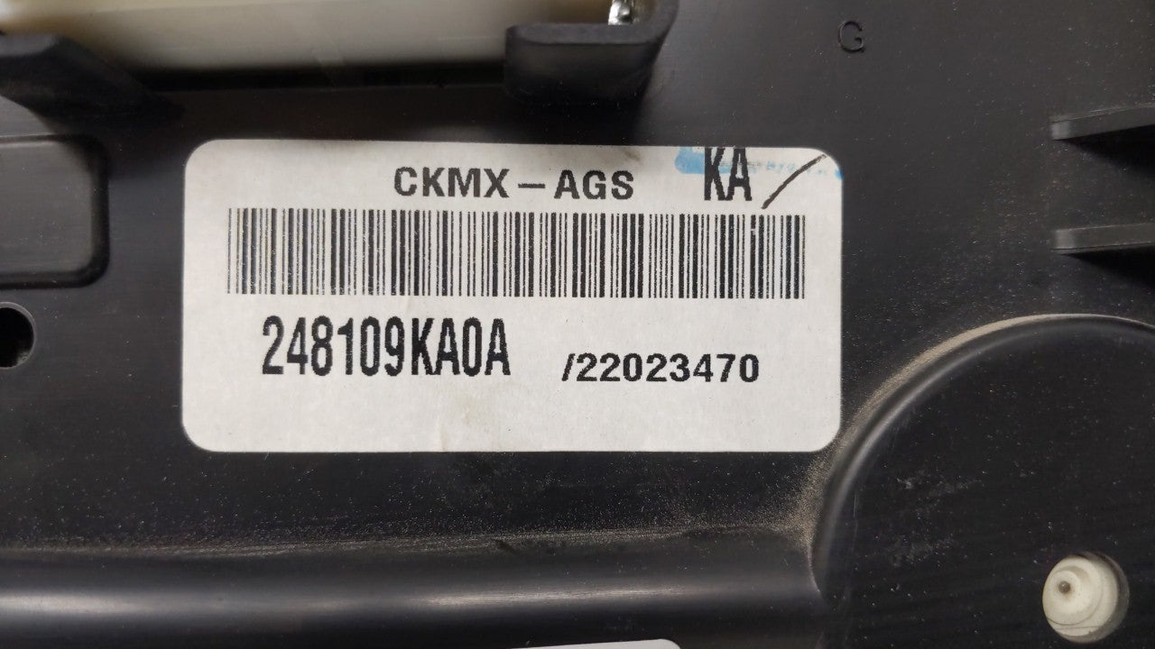 2013 Nissan Versa Instrument Cluster Speedometer Gauges P/N:248109KA0A Fits OEM Used Auto Parts - Oemusedautoparts1.com