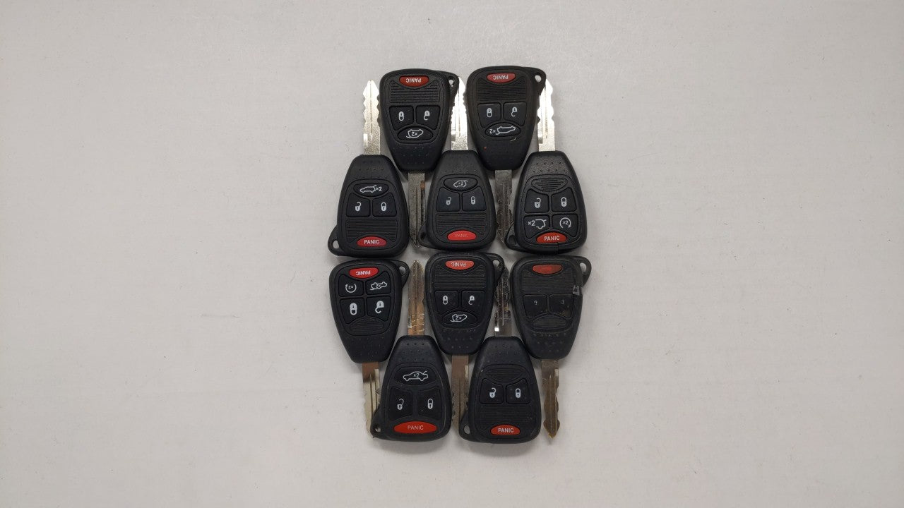 Lot Of 10 Aftermarket Keyless Entry Remote Fob Mixed Fcc Ids Mixed Part - Oemusedautoparts1.com