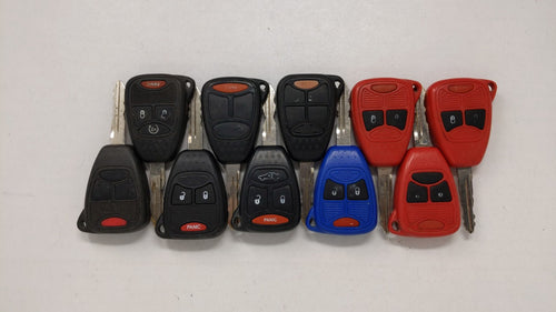 Lot Of 10 Aftermarket Keyless Entry Remote Fob Mixed Fcc Ids Mixed Part