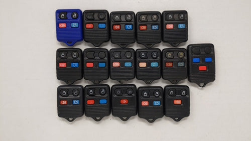 Lot Of 16 Aftermarket Keyless Entry Remote Fob Mixed Fcc Ids Mixed Part