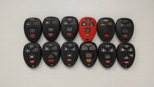 Lot Of 12 Aftermarket Keyless Entry Remote Fob Mixed Fcc Ids Mixed Part