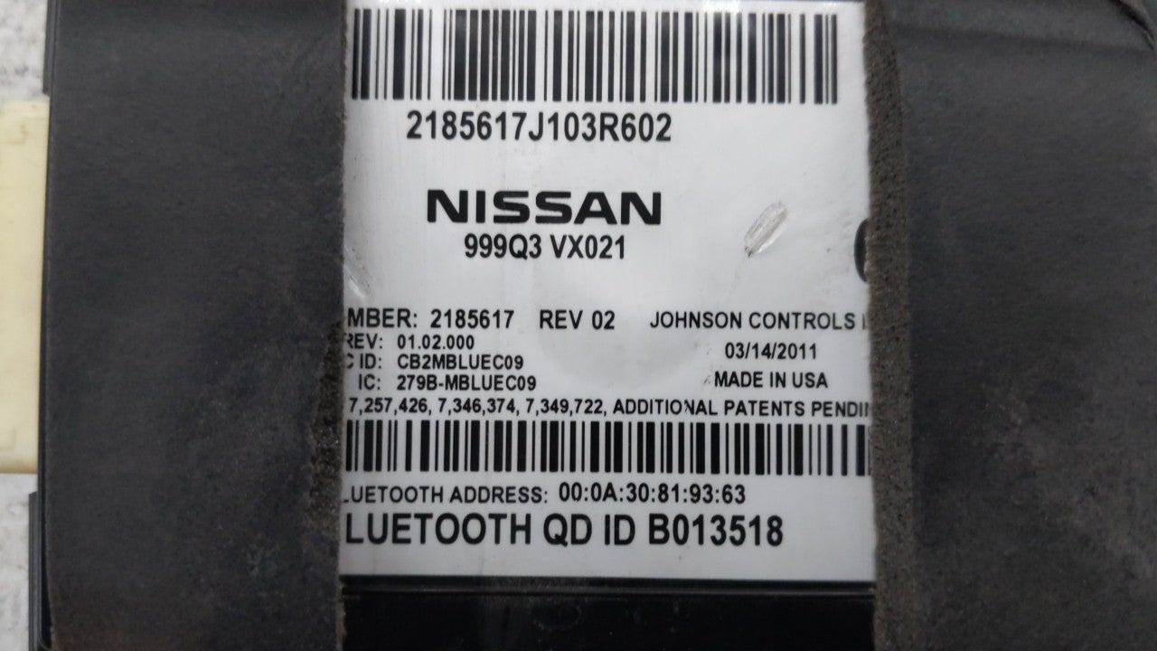 2011-2013 Nissan Altima Chassis Control Module Ccm Bcm Body Control - Oemusedautoparts1.com