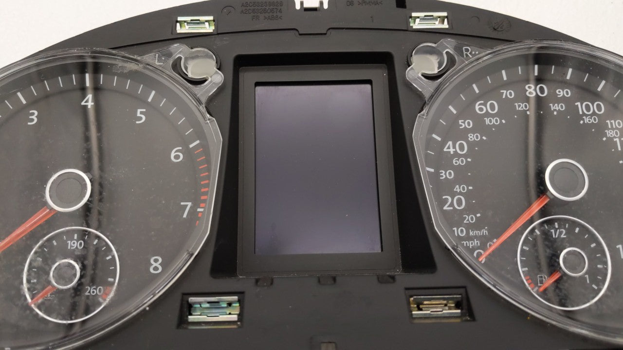 2015 Volkswagen Cc Instrument Cluster Speedometer Gauges P/N:3C8920 971H Fits OEM Used Auto Parts - Oemusedautoparts1.com