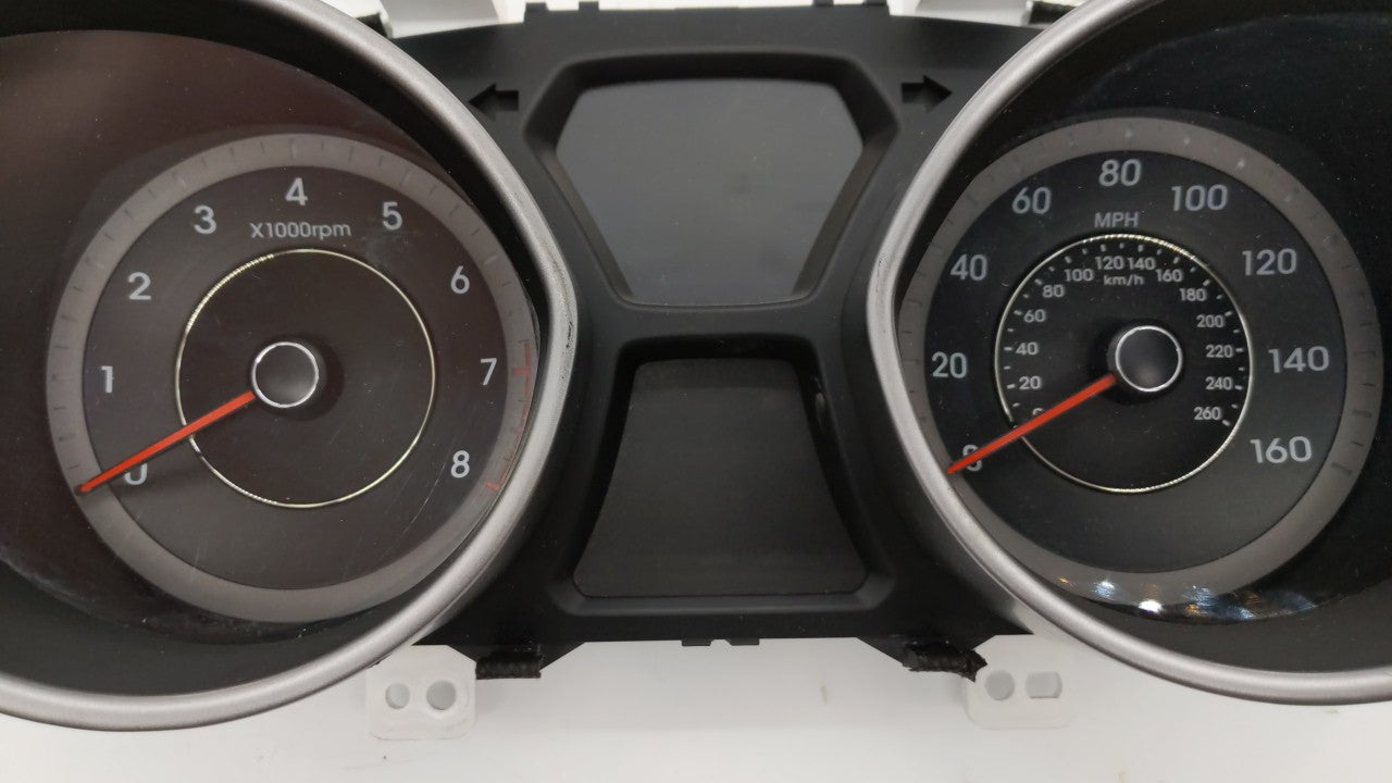 2013 Hyundai Elantra Instrument Cluster Speedometer Gauges P/N:94053-A5510 94001-3X275 Fits OEM Used Auto Parts - Oemusedautoparts1.com