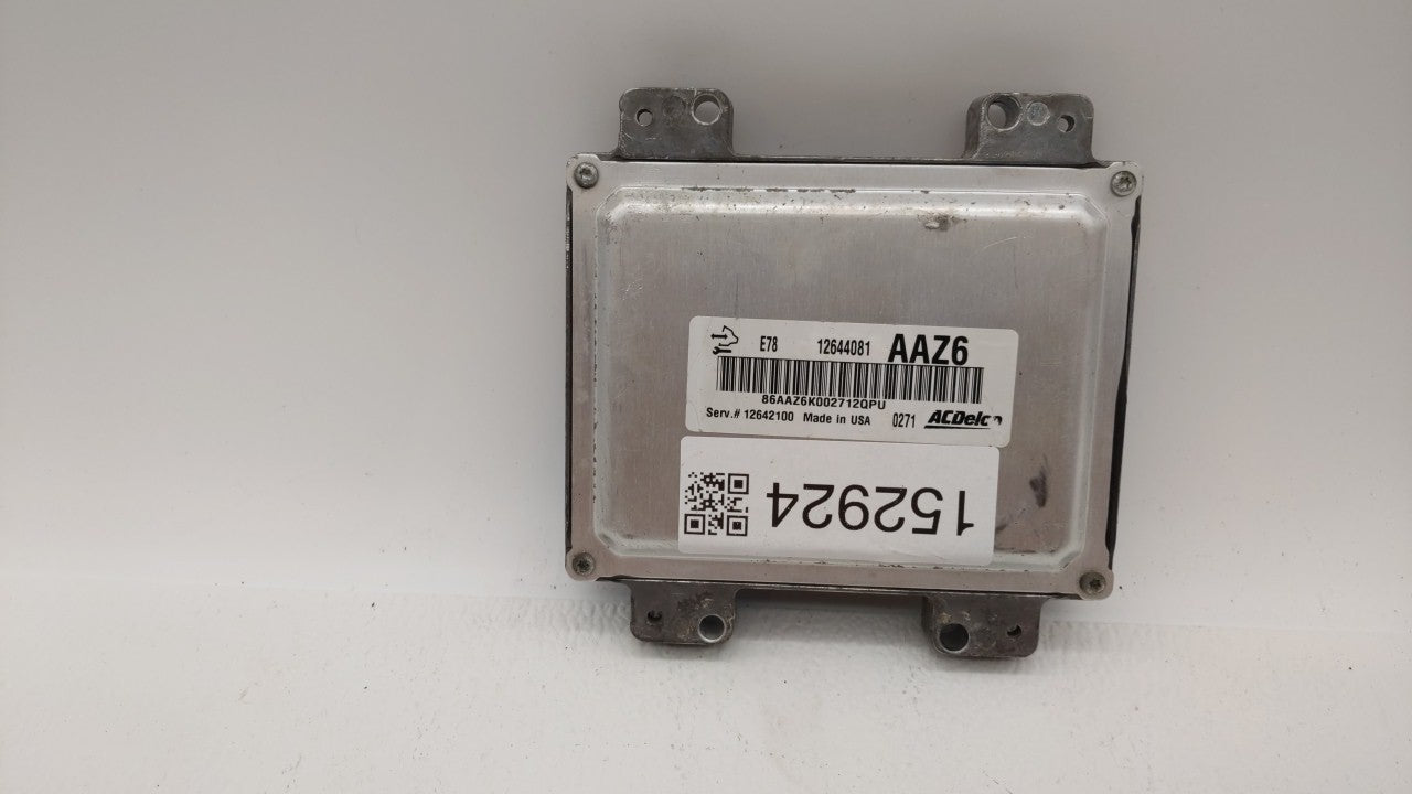 2011 Chevrolet Cruze PCM Engine Computer ECU ECM PCU OEM P/N:12645606 12644081 Fits OEM Used Auto Parts - Oemusedautoparts1.com