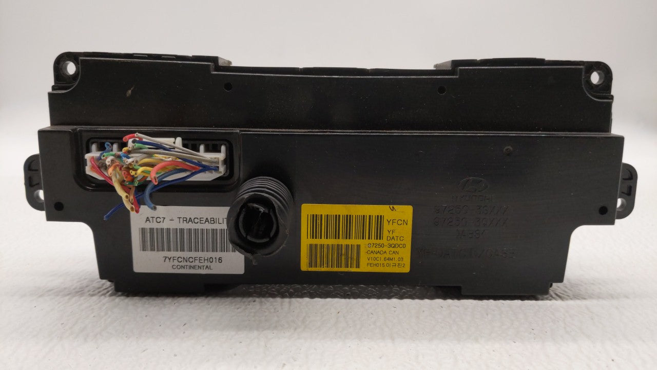 2011 Hyundai Sonata Climate Control Module Temperature AC/Heater Replacement P/N:97250-3QDA0 97250-3QDC0 Fits OEM Used Auto Parts - Oemusedautoparts1.com