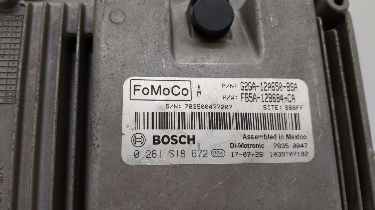 2015-2018 Ford Edge PCM Engine Computer ECU ECM PCU OEM P/N:GB5A-12A650-YA F2GA-12A650-AAE Fits 2015 2016 2017 2018 2019 OEM Used Auto Parts - Oemusedautoparts1.com