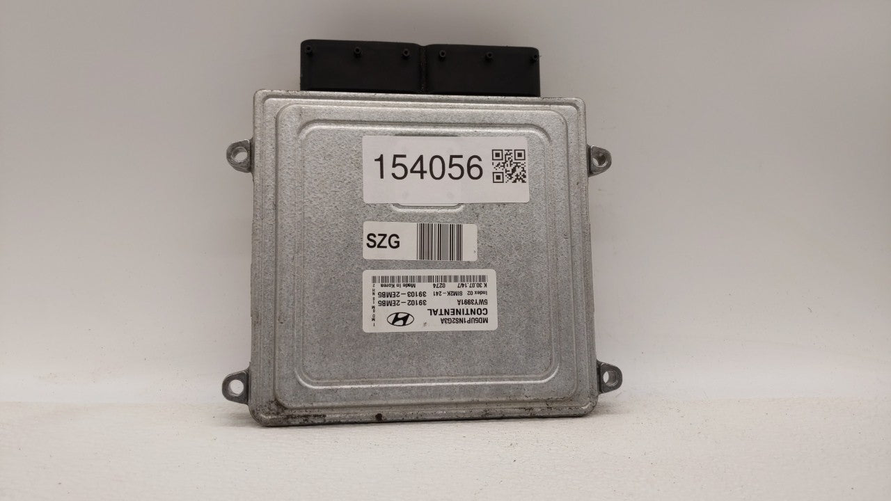 2014-2016 Hyundai Elantra PCM Engine Computer ECU ECM PCU OEM P/N:39102-2EMB6 39103-2EMB6 Fits 2014 2015 2016 OEM Used Auto Parts - Oemusedautoparts1.com