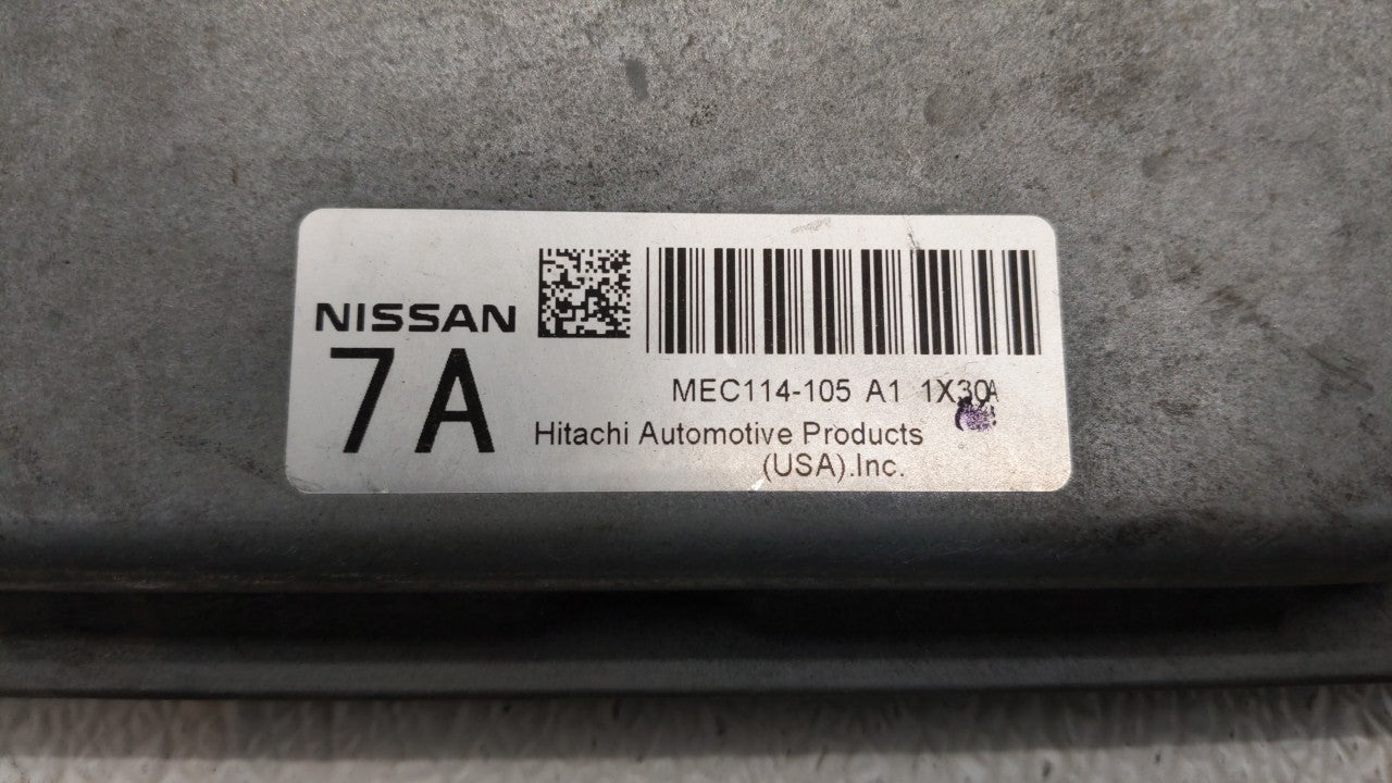 2011-2013 Nissan Altima PCM Engine Computer ECU ECM PCU OEM P/N:MEC114-105 MEC114-080 B2 Fits 2011 2012 2013 OEM Used Auto Parts - Oemusedautoparts1.com