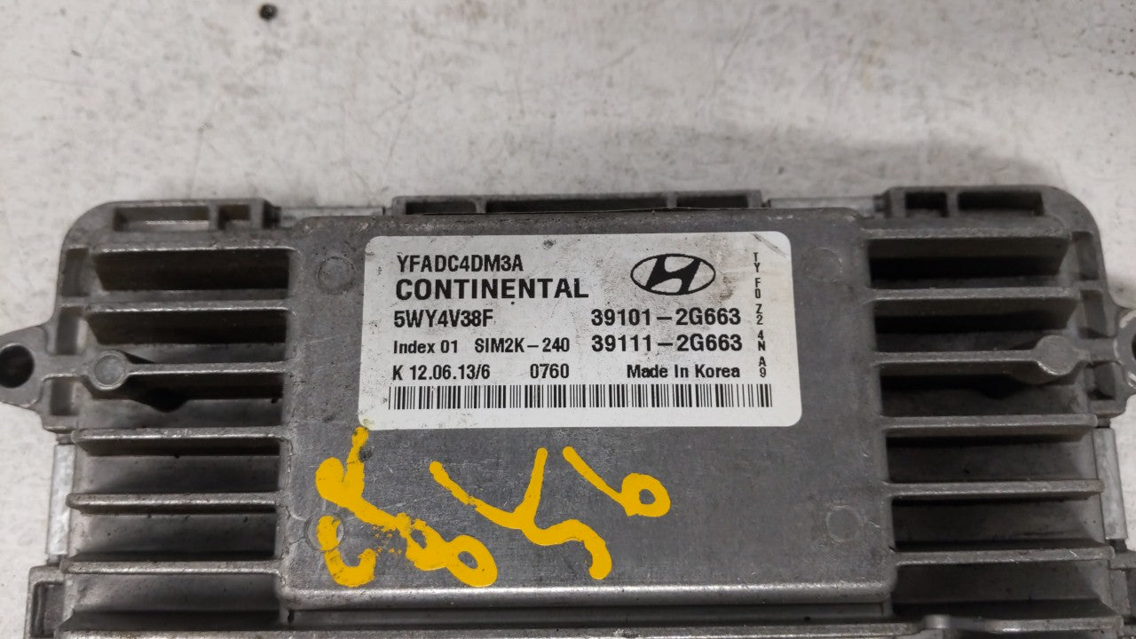 2011-2014 Hyundai Sonata Engine Computer Ecu Pcm Ecm Pcu Oem 154502 - Oemusedautoparts1.com