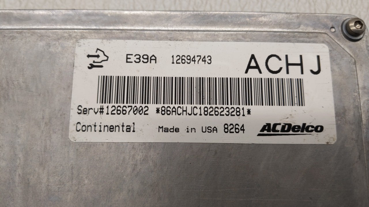 2017-2019 Chevrolet Impala PCM Engine Computer ECU ECM PCU OEM P/N:12667189 12670801 Fits 2017 2018 2019 OEM Used Auto Parts - Oemusedautoparts1.com