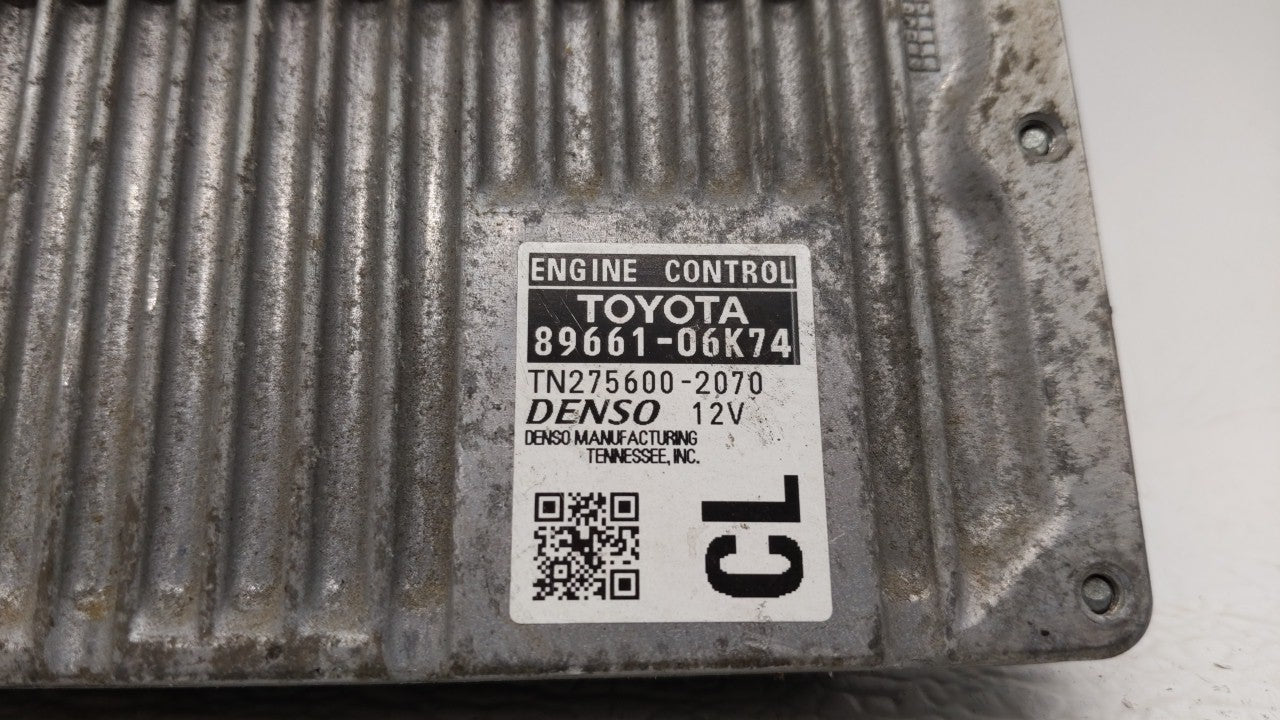 2012-2014 Toyota Camry PCM Engine Computer ECU ECM PCU OEM P/N:89661-06K73 89661-06K74 Fits 2012 2013 2014 OEM Used Auto Parts - Oemusedautoparts1.com