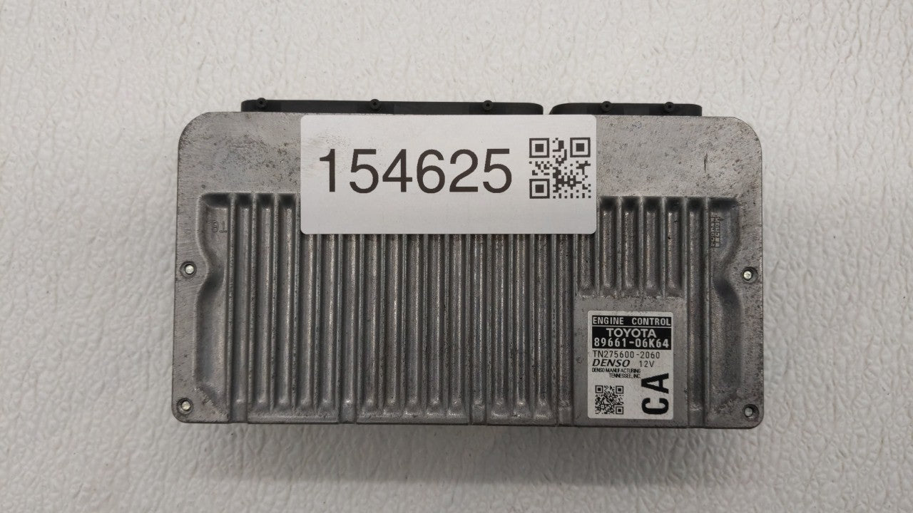 2012-2014 Toyota Camry PCM Engine Computer ECU ECM PCU OEM P/N:89661-06K83 89661-06K63 Fits 2012 2013 2014 OEM Used Auto Parts - Oemusedautoparts1.com