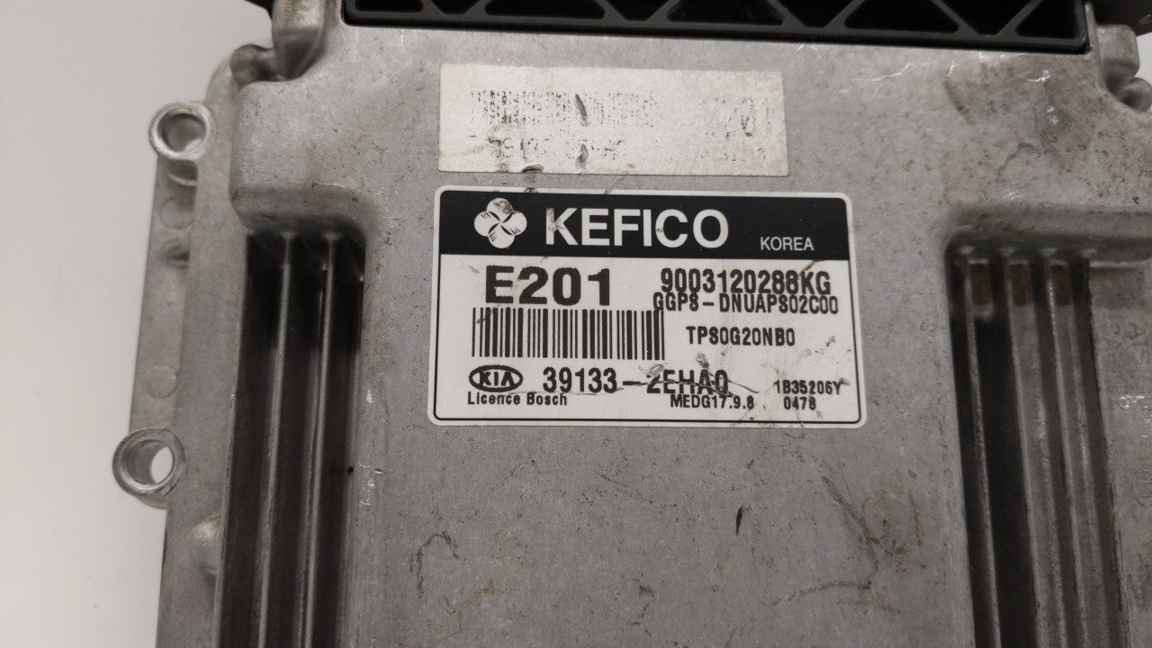 2014 Kia Soul PCM Engine Computer ECU ECM PCU OEM P/N:39133-2EHA0 39132-2EHA0 Fits OEM Used Auto Parts - Oemusedautoparts1.com