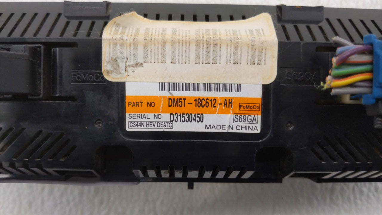 2013 Ford C-Max Climate Control Module Temperature AC/Heater Replacement P/N:DM5T-18C612-AH DM5T-18C612-AE Fits 2014 2015 2016 OEM Used Auto Parts - Oemusedautoparts1.com