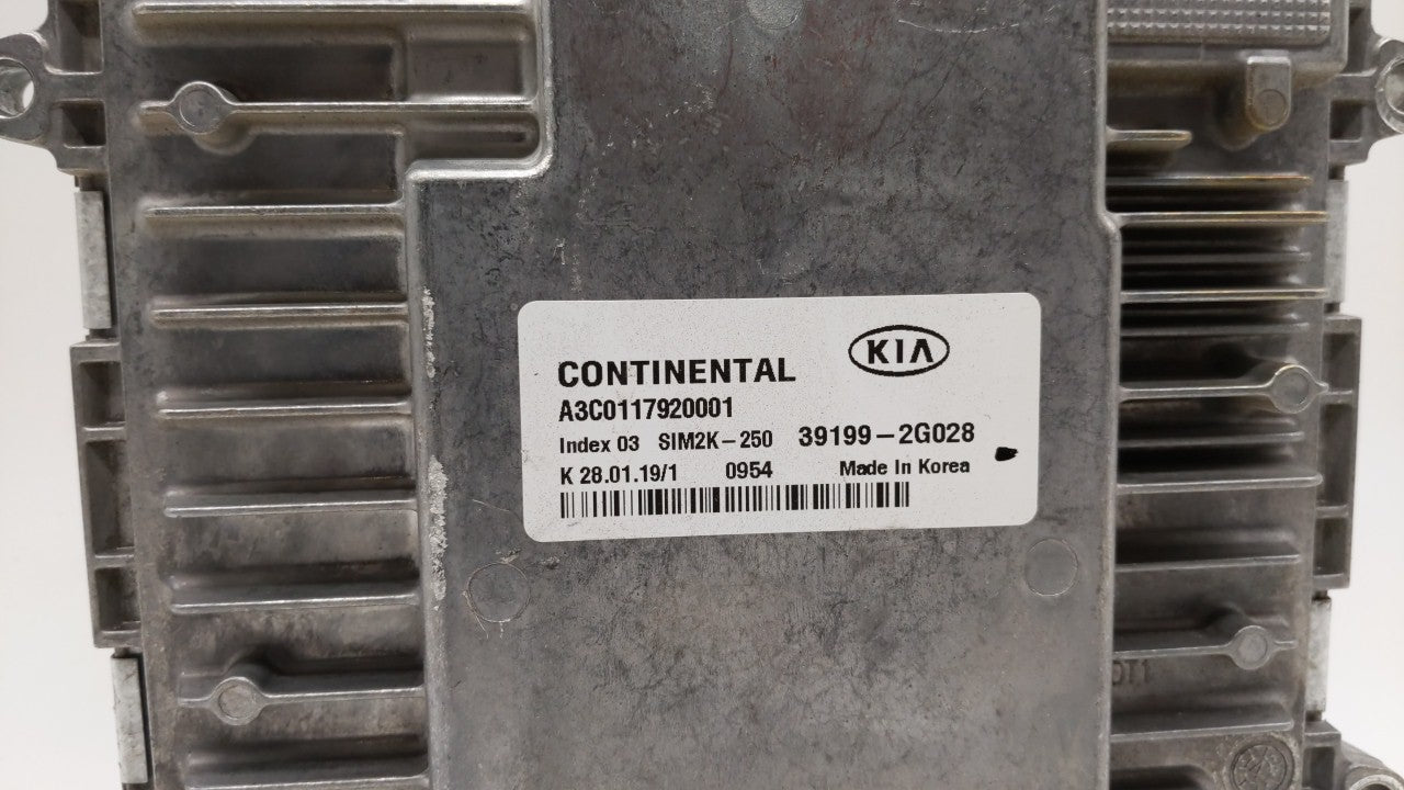 2019-2019 Kia Optima Engine Computer Ecu Pcm Ecm Pcu Oem 39199-2g028 154852 - Oemusedautoparts1.com