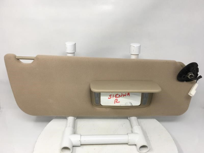 2007 Toyota Sienna Sun Visor Shade Replacement Passenger Right Mirror Fits 2005 2006 2008 2009 2010 OEM Used Auto Parts - Oemusedautoparts1.com