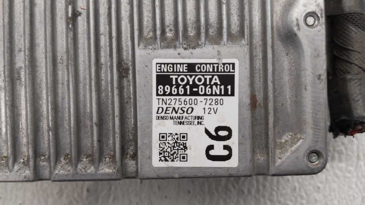 2016-2017 Toyota Camry PCM Engine Computer ECU ECM PCU OEM P/N:89661-06N11 Fits 2016 2017 OEM Used Auto Parts - Oemusedautoparts1.com