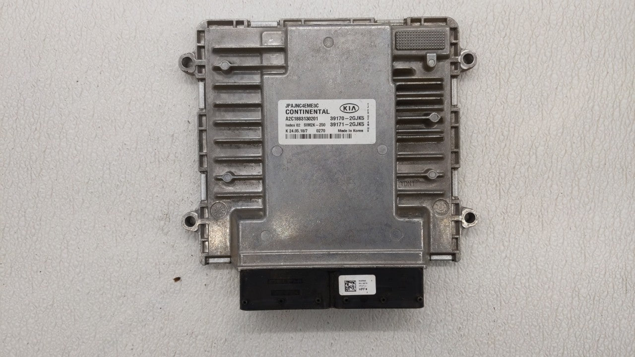 2019 Kia Optima PCM Engine Computer ECU ECM PCU OEM P/N:39199-2G028 39170-2GJK5 Fits OEM Used Auto Parts - Oemusedautoparts1.com