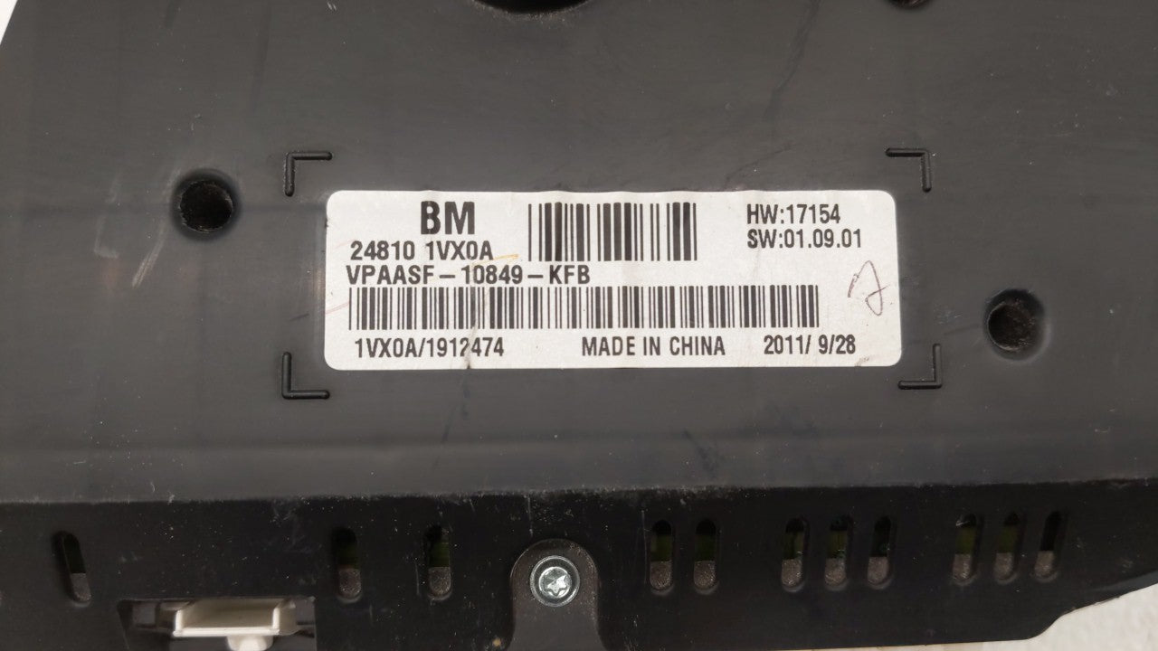 2012-2015 Nissan Rogue Instrument Cluster Speedometer Gauges P/N:VPAASF-10849-KFH 24810-1VX0A Fits 2012 2013 2014 2015 OEM Used Auto Parts - Oemusedautoparts1.com