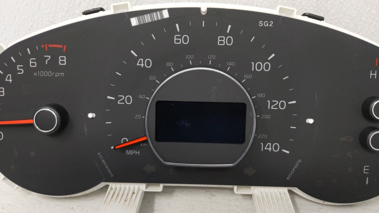 2014-2015 Kia Soul Instrument Cluster Speedometer Gauges P/N:94006-B2510 94006-B2520 Fits 2014 2015 OEM Used Auto Parts - Oemusedautoparts1.com