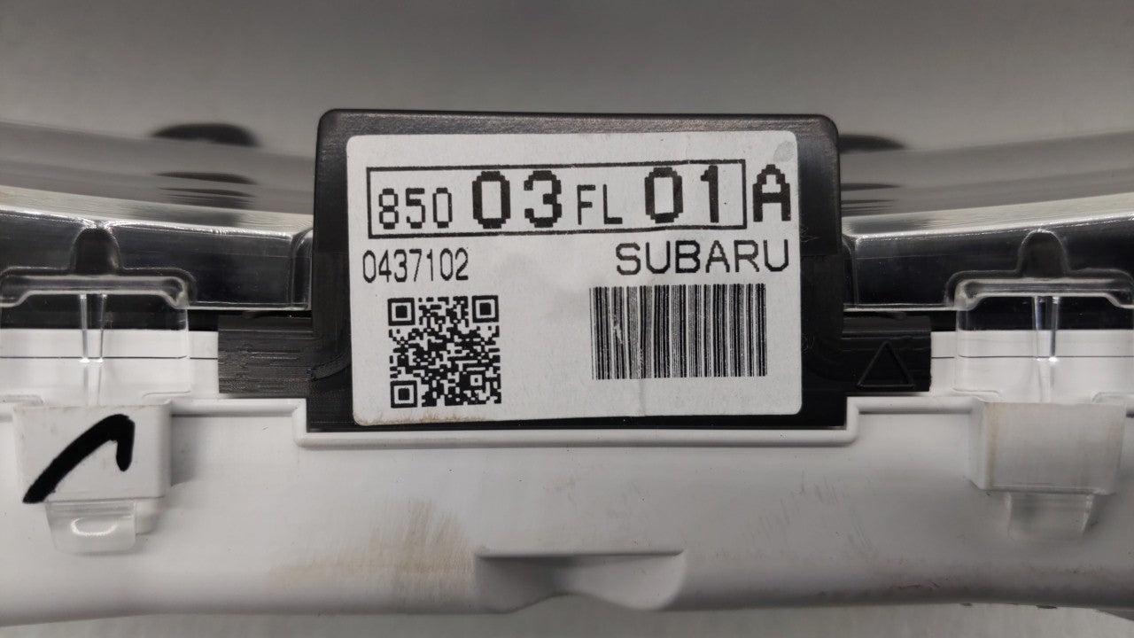 2017 Subaru Impreza Instrument Cluster Speedometer Gauges P/N:85003FL01A Fits OEM Used Auto Parts - Oemusedautoparts1.com