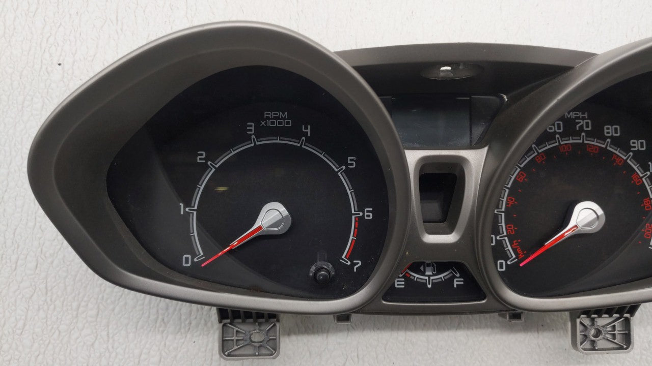 2012-2013 Ford Fiesta Instrument Cluster Speedometer Gauges P/N:DE8T-10489-CC Fits 2012 2013 OEM Used Auto Parts - Oemusedautoparts1.com