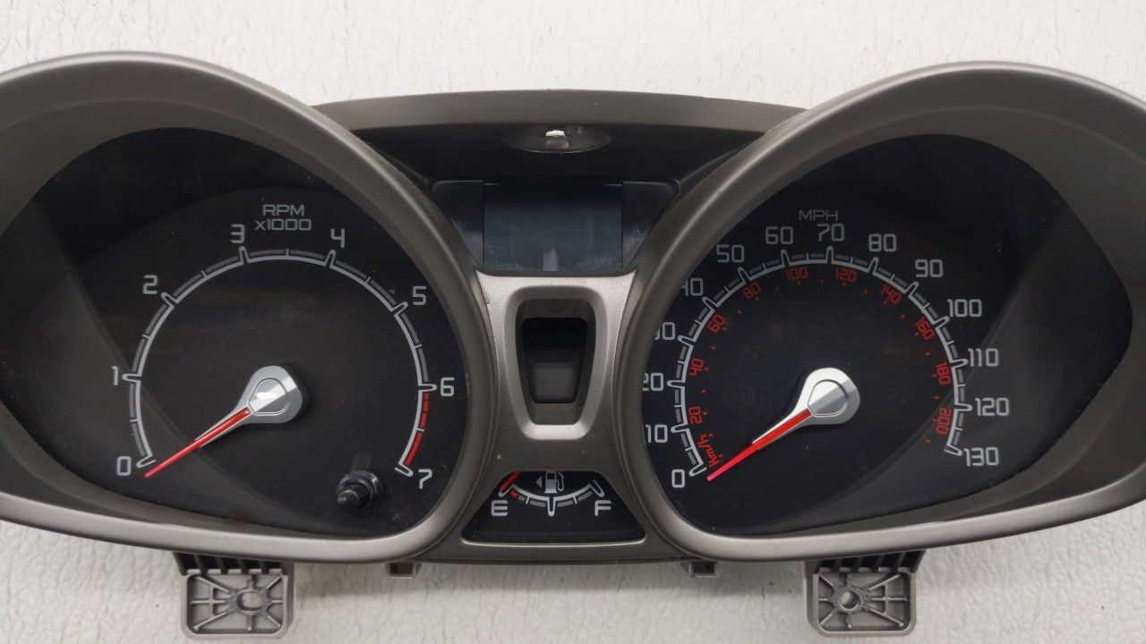 2012-2013 Ford Fiesta Instrument Cluster Speedometer Gauges P/N:DE8T-10489-CC Fits 2012 2013 OEM Used Auto Parts - Oemusedautoparts1.com