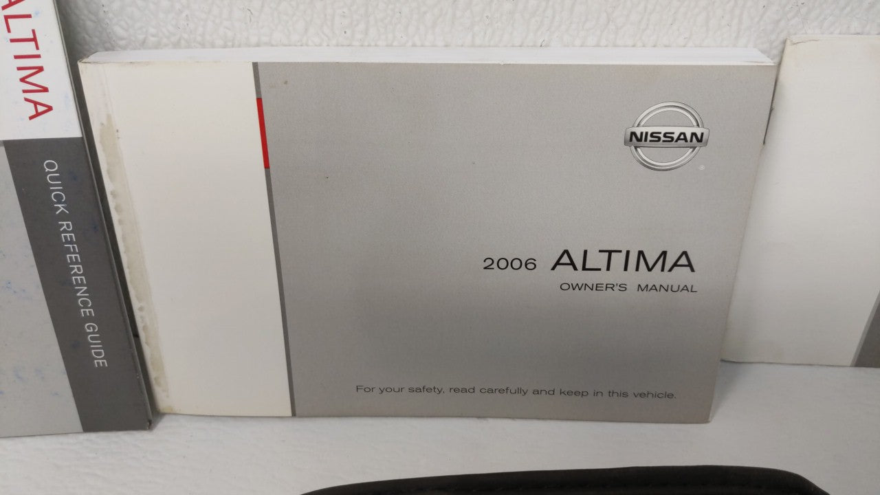 2006 Nissan Altima Owners Manual Book Guide OEM Used Auto Parts - Oemusedautoparts1.com