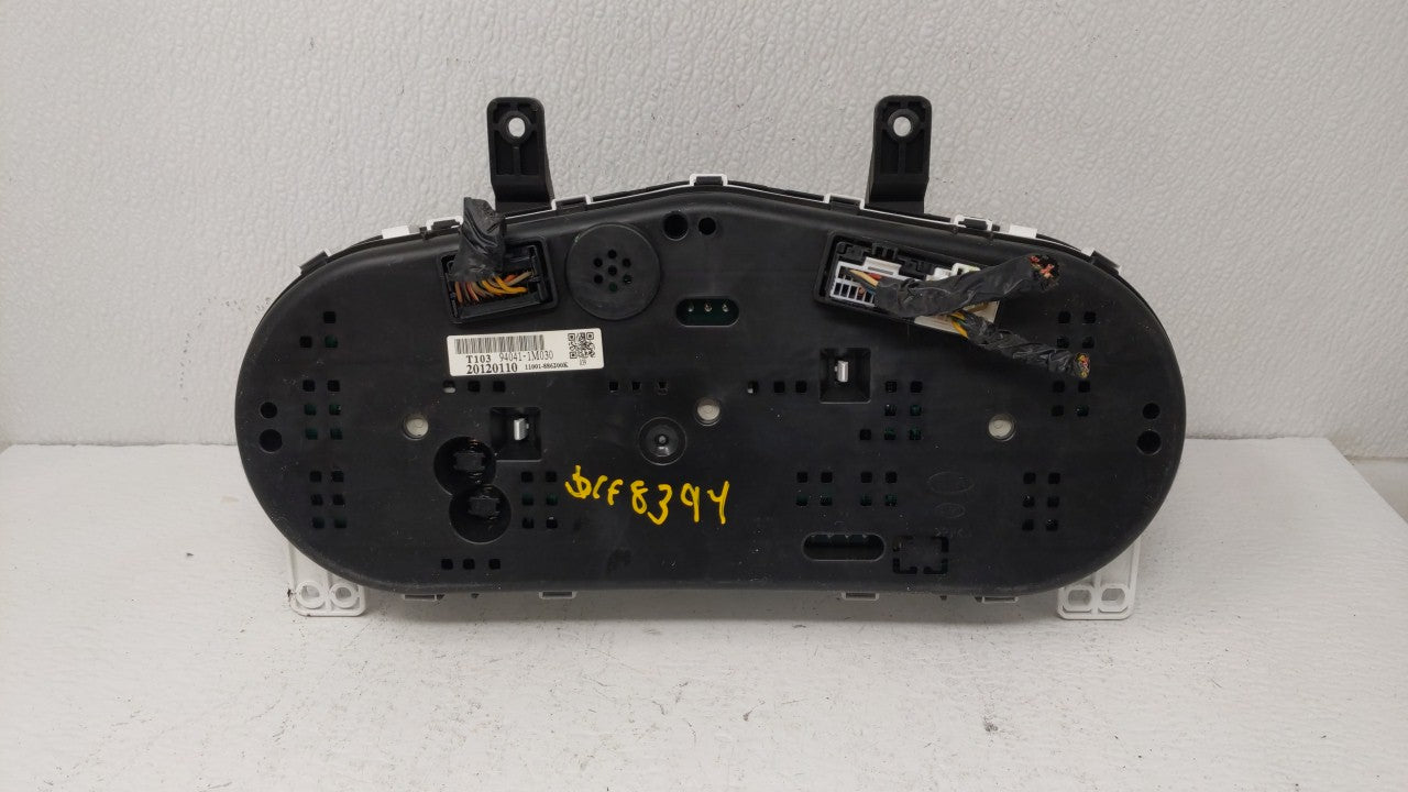 2011-2013 Kia Forte Instrument Cluster Speedometer Gauges P/N:94021-1M230 94041-1M030 Fits 2011 2012 2013 OEM Used Auto Parts - Oemusedautoparts1.com