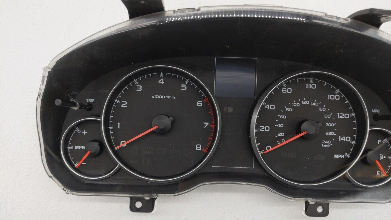 2013-2014 Subaru Legacy Instrument Cluster Speedometer Gauges P/N:85004AJ01A Fits 2013 2014 OEM Used Auto Parts - Oemusedautoparts1.com