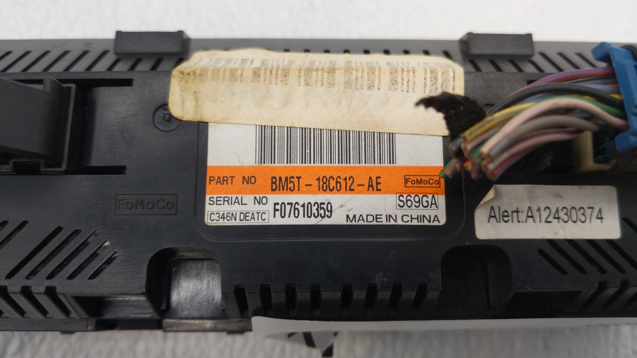 2012 Ford Focus Climate Control Module Temperature AC/Heater Replacement P/N:BM51-18522-BC BM5T-18C612-AJ Fits OEM Used Auto Parts - Oemusedautoparts1.com