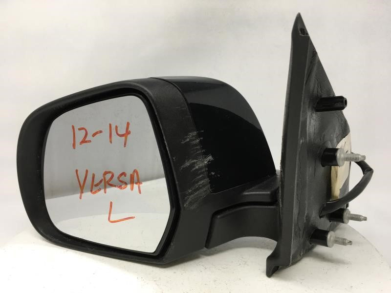 2013 Nissan Versa Side Mirror Replacement Driver Left View Door Mirror P/N:BLACK Fits OEM Used Auto Parts - Oemusedautoparts1.com