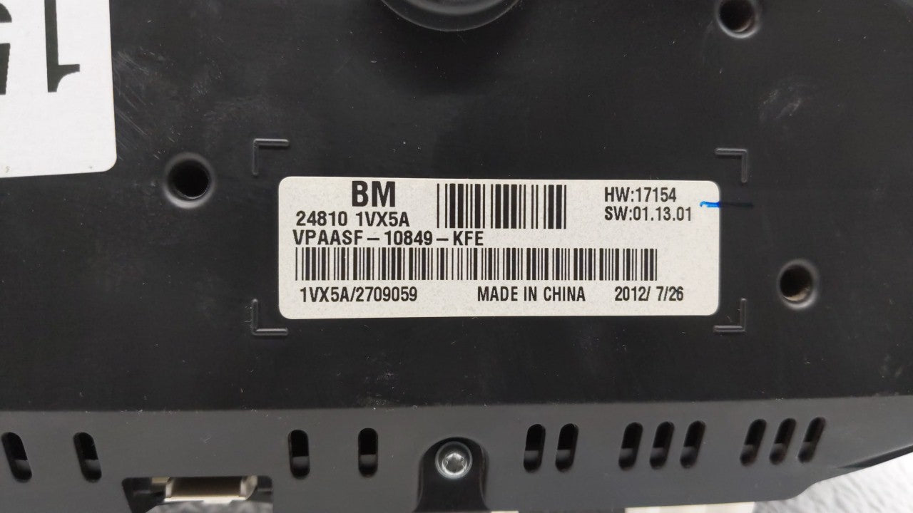 2012-2015 Nissan Rogue Instrument Cluster Speedometer Gauges P/N:24810 1VX5A Fits 2012 2013 2014 2015 OEM Used Auto Parts - Oemusedautoparts1.com