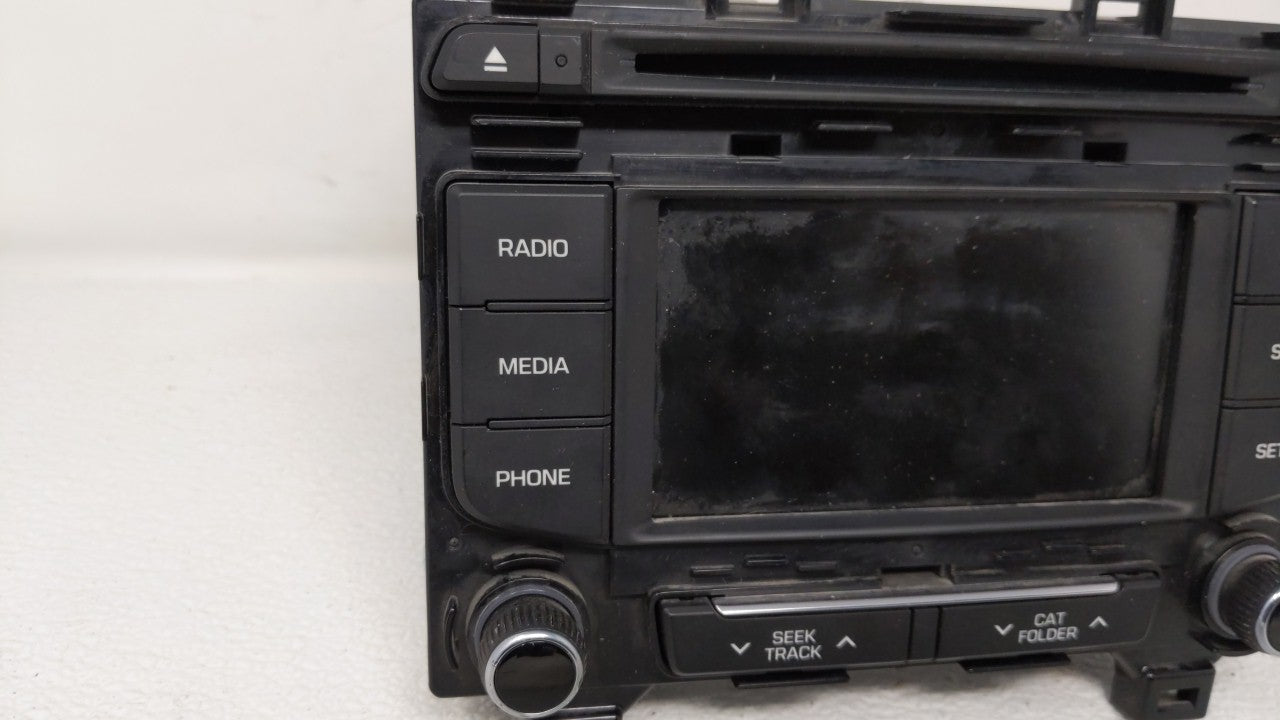 2015-2017 Hyundai Sonata Radio AM FM Cd Player Receiver Replacement P/N:96180-C21004X Fits 2015 2016 2017 OEM Used Auto Parts - Oemusedautoparts1.com