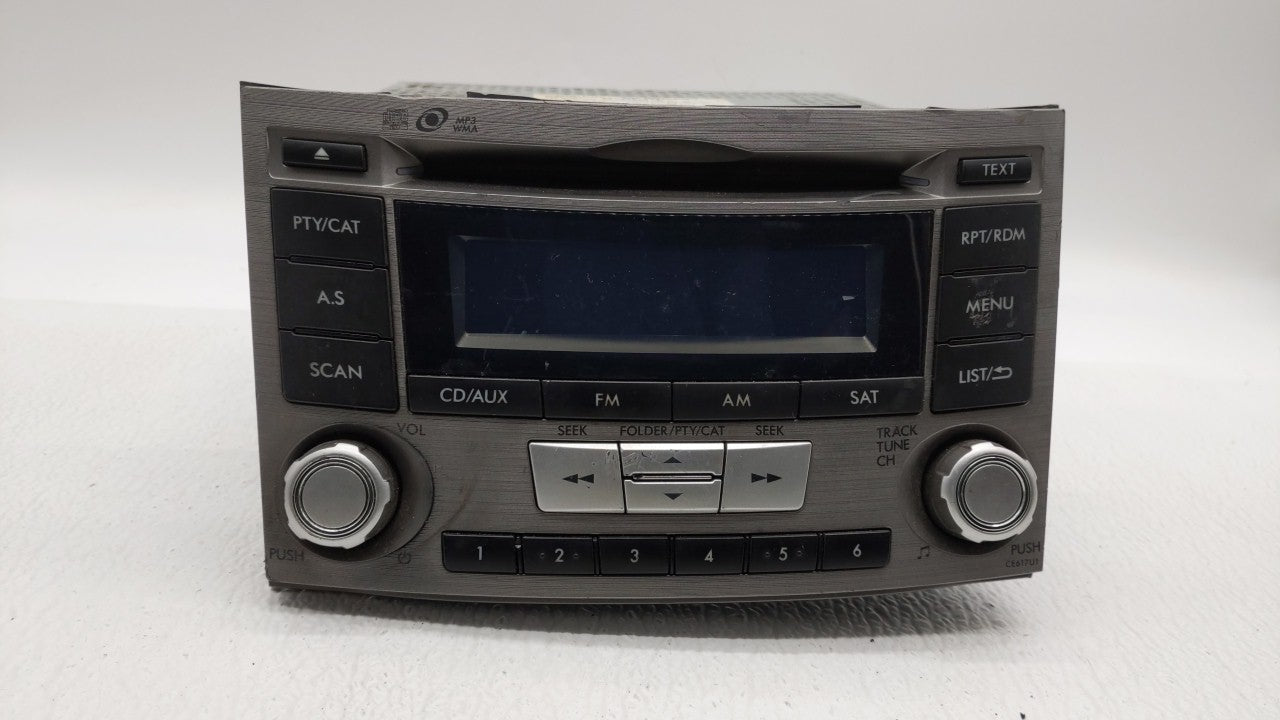 2012-2014 Subaru Legacy Radio AM FM Cd Player Receiver Replacement P/N:86201AJ61A Fits 2012 2013 2014 OEM Used Auto Parts - Oemusedautoparts1.com